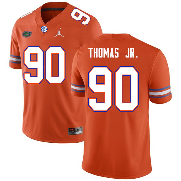 Men #90 Chris Thomas Jr. Florida Gators College Football Jerseys Sale-Orange